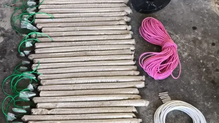 Material foi encontrado durante vistoria em garimpo desativado no distrito de Ferruginha, segundo a PMMG.
