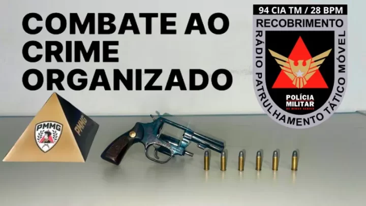 Segundo a PMMG, homem localizado em um hotel tentou pegar uma arma e foi baleado; revólver e munições foram apreendidos.